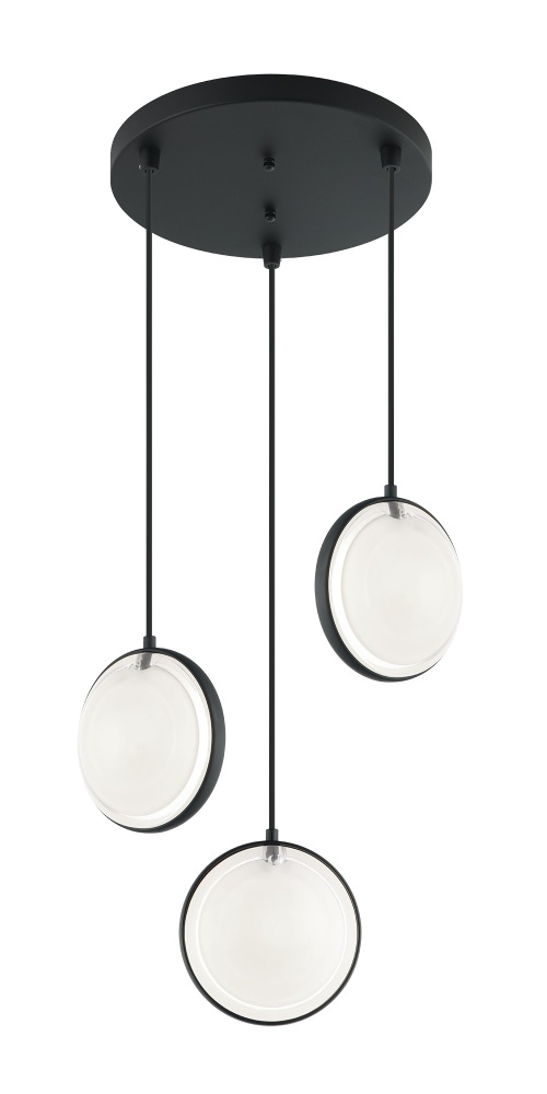 Chatoyant Matte Black Pendant