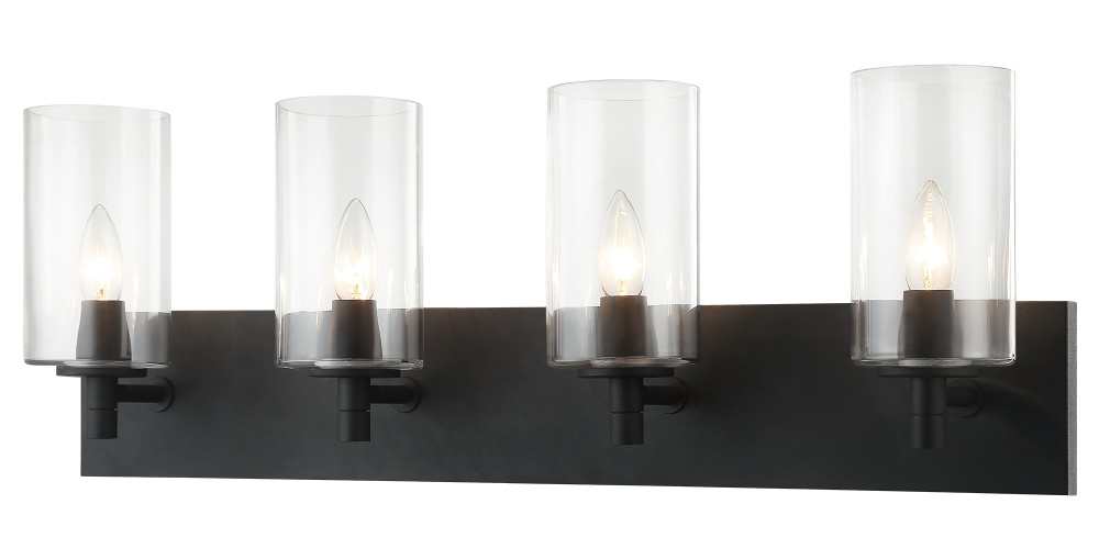 Candela Matte Black Wall Sconce
