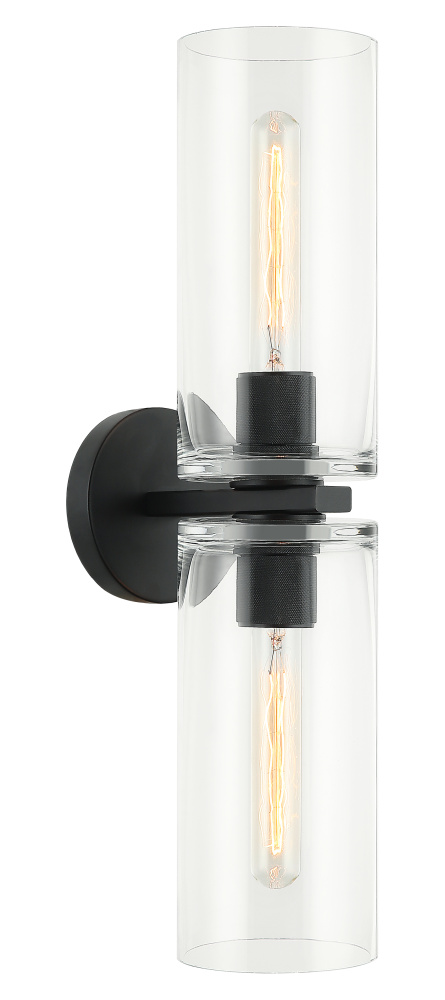 Lincoln Matte Black Wall Sconce