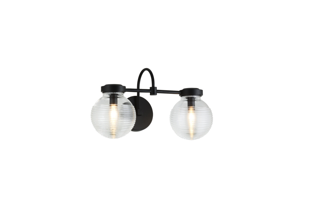 Ridge Matte Black Wall Sconce
