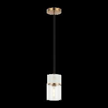 Matteo Lighting C39901AG - Marmor Aged Gold Brass + White Marble Pendant