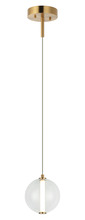 Matteo Lighting C69601AGCL - Belange Aged Gold Brass Pendant