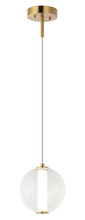 Matteo Lighting C69611AGCL - Belange Aged Gold Brass Pendant