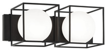 Matteo Lighting S03802BK - Squircle Black Wall Sconce