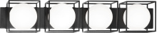 Matteo Lighting S03804BK - Squircle Black Wall Sconce