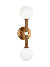 Matteo Lighting W75312AGOP - Stellar Aged Gold Brass Wall Sconce