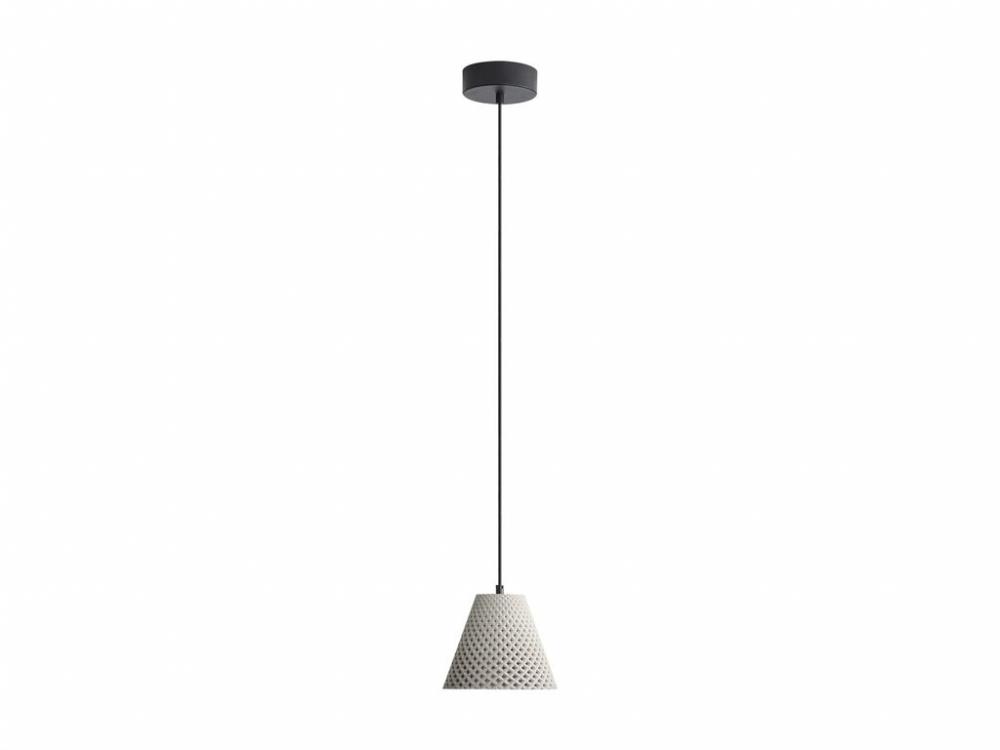 Clarus 8" LED Pendant in Grey Cement