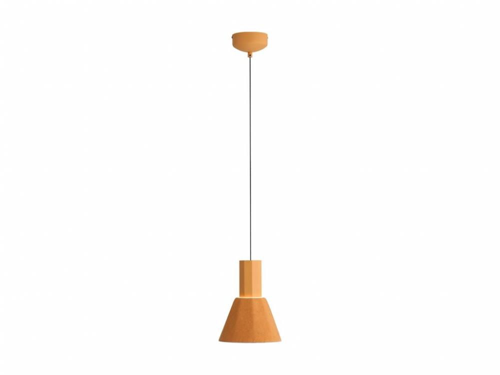 Faroe 8" LED Pendant in Earth Yellow/Grey