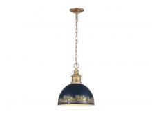 Golden Canada 0809-M VG-ANVY - Alison 1-Light Pendant in Vintage Gold with Antique Matte Navy