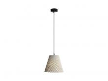 Golden Canada 2419-14 WCT - Clarus 14" LED Pendant in White Sandstone Cement