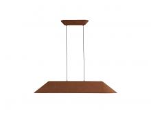Golden Canada 3133-LP43 CO-BK - Faroe 43" LED Linear Pendant in Coffee/Black