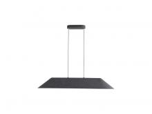 Golden Canada 3133-LP43 FB-GY - Faroe 43" LED Linear Pendant in Flecked Black/Grey