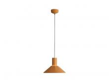 Golden Canada 3133-P13 EY-GY - Faroe 13" LED Pendant in Earth Yellow/Grey