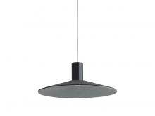 Golden Canada 3133-P20 FB-GY - Faroe 20" LED Pendant in Flecked Black/Grey