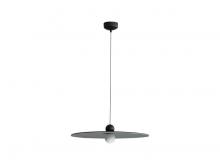 Golden Canada 3133-P24 FB-GY - Faroe 24" LED Pendant in Flecked Black/Grey