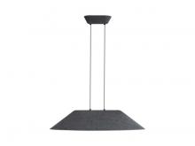 Golden Canada 3133-P30 FB-GY - Faroe 30" LED Pendant in Flecked Black/Grey