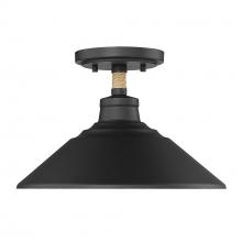 Golden Canada 3318-SF NB - Journey Semi-Flush in Natural Black with Natural Black Shade
