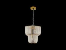 Golden Canada 4285-9 TG - Shahi 2 Tier - 9-Light Chandelier in Titanium Gold