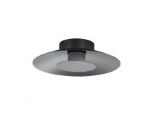 Golden Canada 6400-FM12 GRA-GRA - Luma LED Flush Mount - 12" in Graphite with Graphite Shade