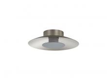 Golden Canada 6400-FM12 SAN-GRA - Luma LED Flush Mount - 12" in Sand Nickel with Graphite Shade