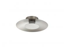 Golden Canada 6400-FM12 SAN-SAN - Luma LED Flush Mount - 12" in Sand Nickel with Sand Nickel Shade