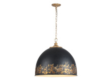 Golden Canada 0809-5P VG-WBI - Alison 5-Light Pendant in Vintage Gold with Weathered Black Iron
