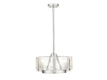 Golden Canada 3164-3 PW-HWG - Aenon 3-Light Chandelier in Pewter with Hammered Water Glass