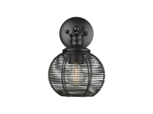 Golden Canada 6802-1W BLK - Calypso 1 Light Wall Sconce in Matte Black with Matte Black Shade