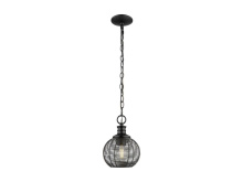 Golden Canada 6802-M1L BLK - Calypso Mini Pendant in Matte Black with Matte Black Shade
