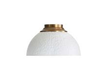 Golden Canada 6950-FM MBS-WHT - Shepard 3-Light Flush Mount in Modern Brass with Matte White