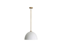 Golden Canada 6950-L MBS-WHT - Shepard Large Pendant in Modern Brass with Matte White