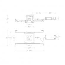 WAC Canada R3BSD-FCS-WT - Ocular 3.0 5CCT Square Donwlight Trim and Remodel Housing with New Construction Frame-In Kit and D