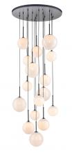 Avenue Lighting HF4266-BK-WHT - Delilah 16 Light Multi Port Pendants