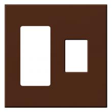 Lutron Electronics VWP-2RC-SI - VAREO WALLPLATE 2GNG RCPT/CONT SIENNA