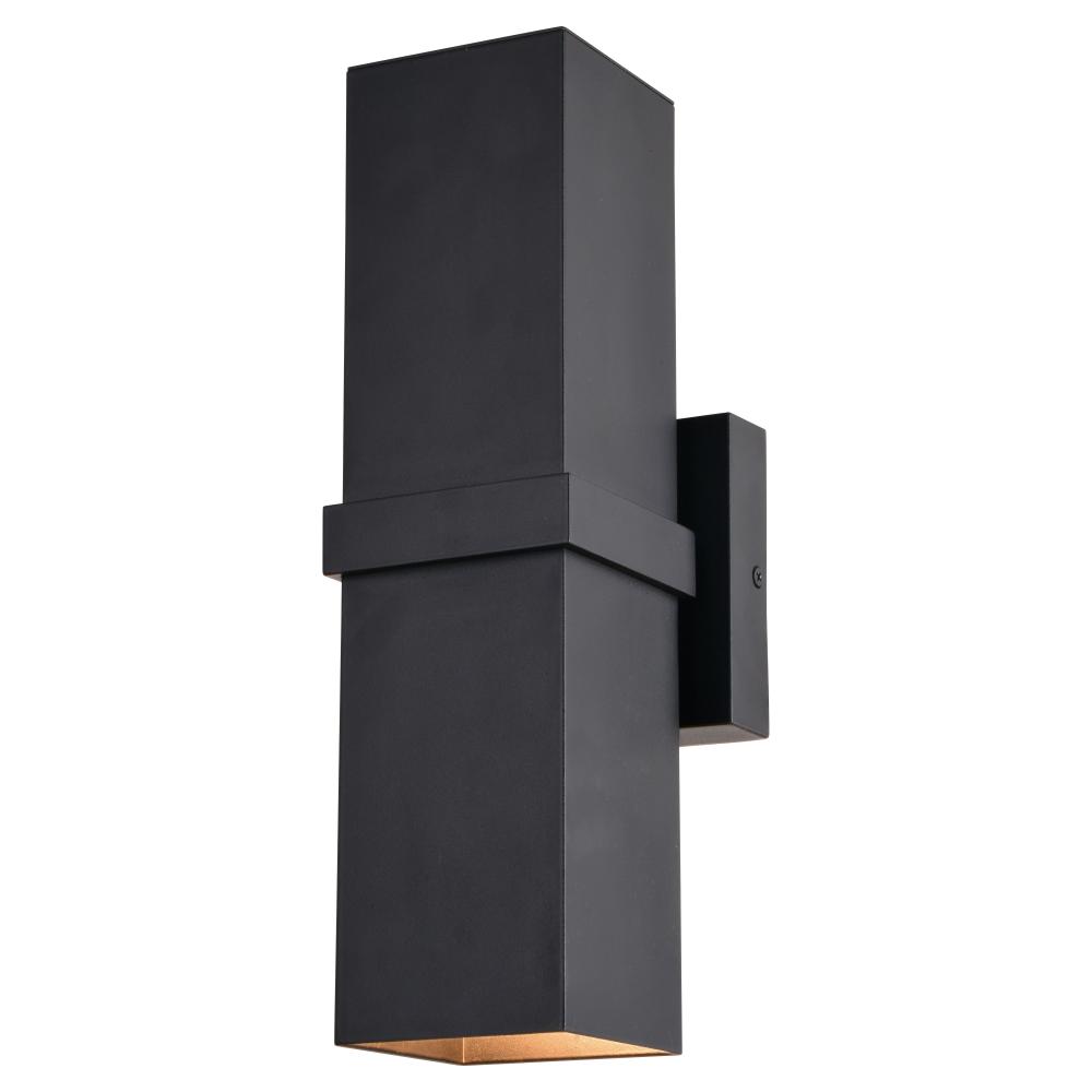 Lavage 14-in. H 2 Light Outdoor Wall Light Textured Black