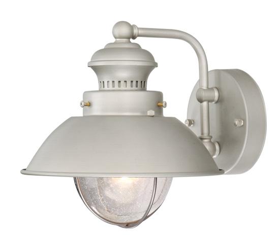 Harwich 8-in Outdoor Wall Light Brushed Nickel