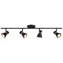 Vaxcel International C0287 - Alto 4 Light LED Directional Light Matte Black and Satin Brass