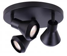 Canarm ICW1020A03BK10 - BYCK, ICW1020A03BK10, MBK Color, 3 Lt Ceiling/Wall, 50W Type GU10, Easy Connect Included