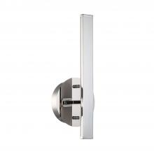 Kendal PF7913WLI-CH - STRAIT-UP series 13 inch LED Chrome Wall Sconce with Inward light direction