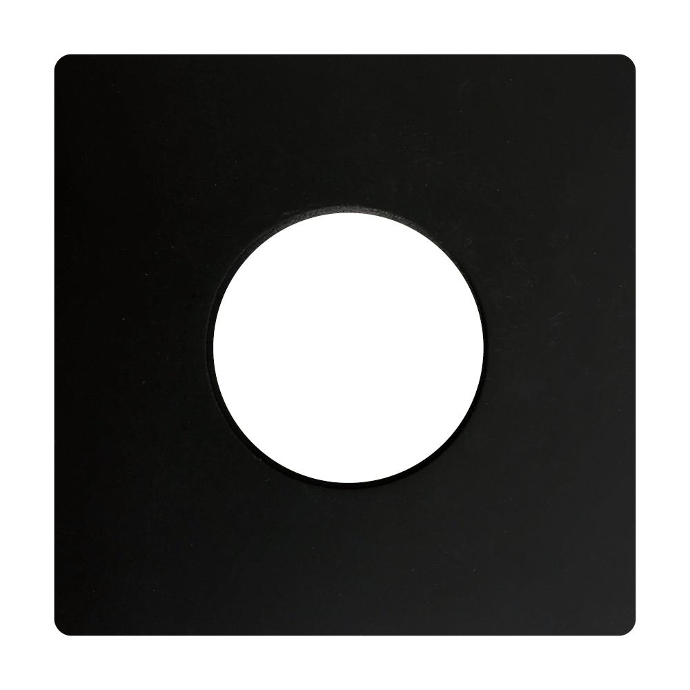 LED Gimbal Downlight Trim 4IN Black Flat Square STANDARD