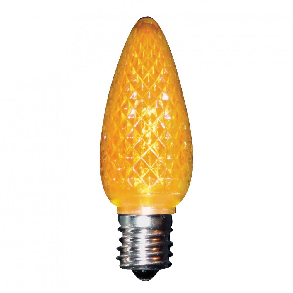 LED Decorative Lamp C9 E17 Base 0.45W 100-130V Amber STANDARD