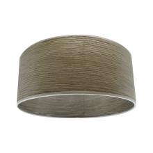 Standard Products 66044 - 11IN Drum Shade Barnwood LED Ceiling- mount Accessory STANDARD