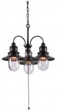 Kenroy Home 93033ORB - Broadcast 3 Light Outdoor Chandelier