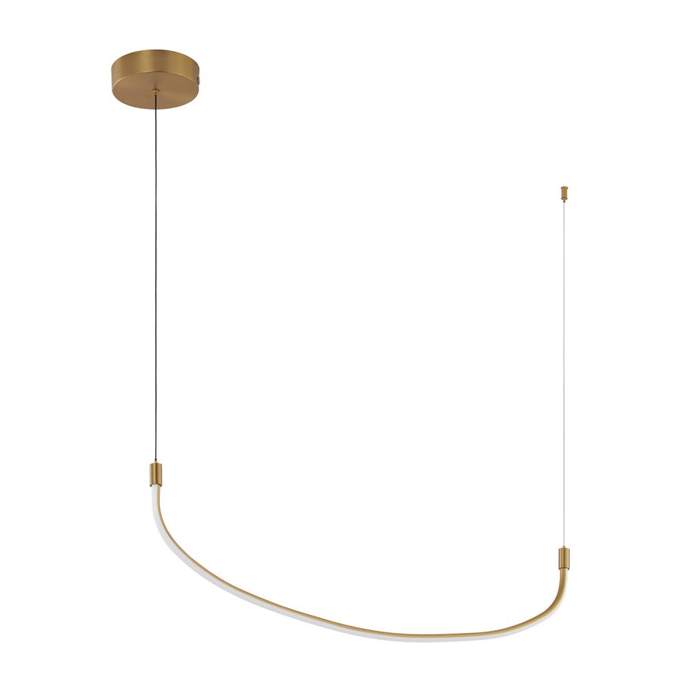 Talis 36-in Brushed Gold LED Linear Pendant
