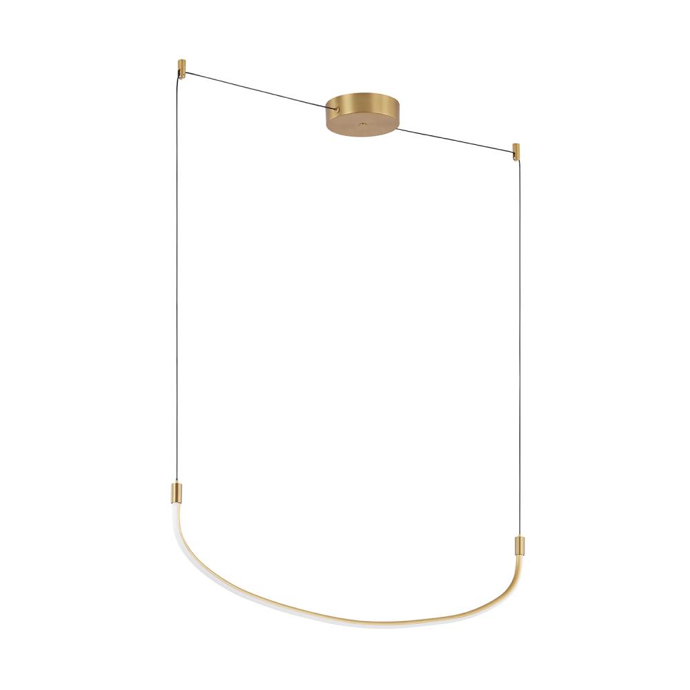 Talis 48-in Brushed Gold LED Linear Pendant