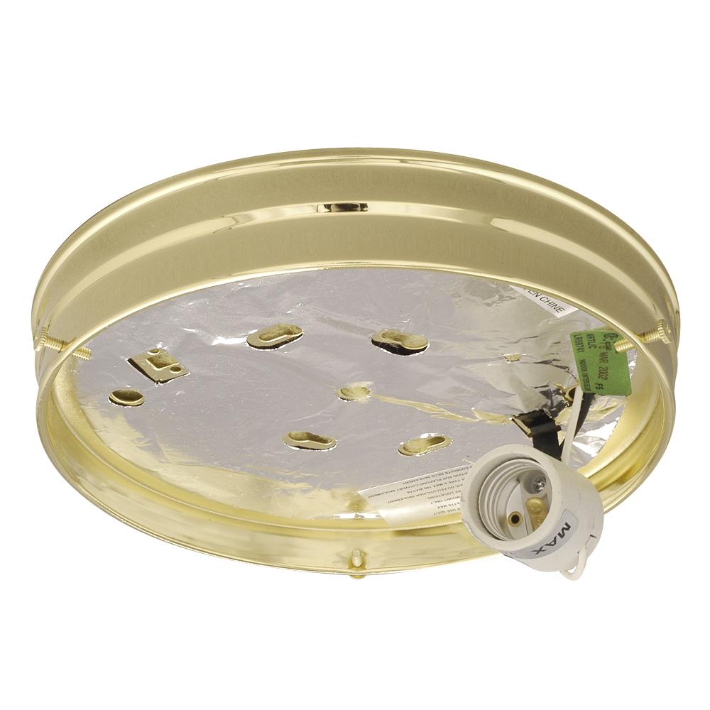 Utility Flush Mount Holder - Polished Brass