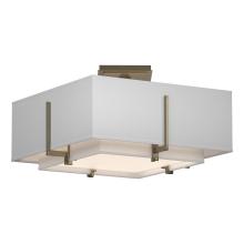 Hubbardton Forge - Canada 126507-SKT-84-SF1205-SF1605 - Exos Square Small Double Shade Semi-Flush