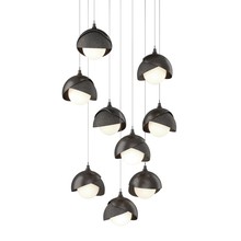 Hubbardton Forge - Canada 131105-SKT-LONG-14-20-GG0711 - Brooklyn 9-Light Double Shade Pendant