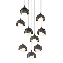 Hubbardton Forge - Canada 131105-SKT-LONG-20-14-GG0711 - Brooklyn 9-Light Double Shade Pendant