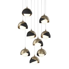 Hubbardton Forge - Canada 131105-SKT-LONG-84-10-GG0711 - Brooklyn 9-Light Double Shade Pendant